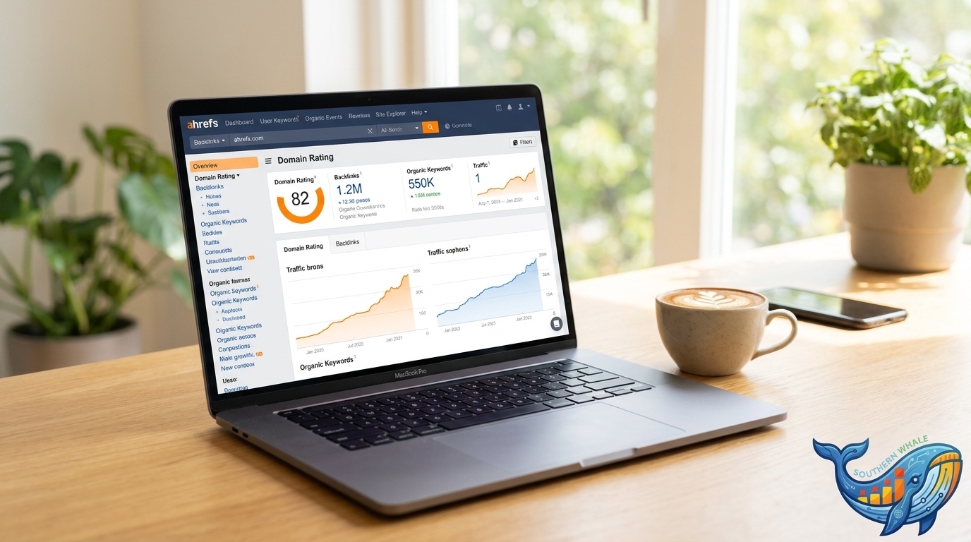 Ahrefs Dashboard แสดง Site Explorer + Keywords Explorer
