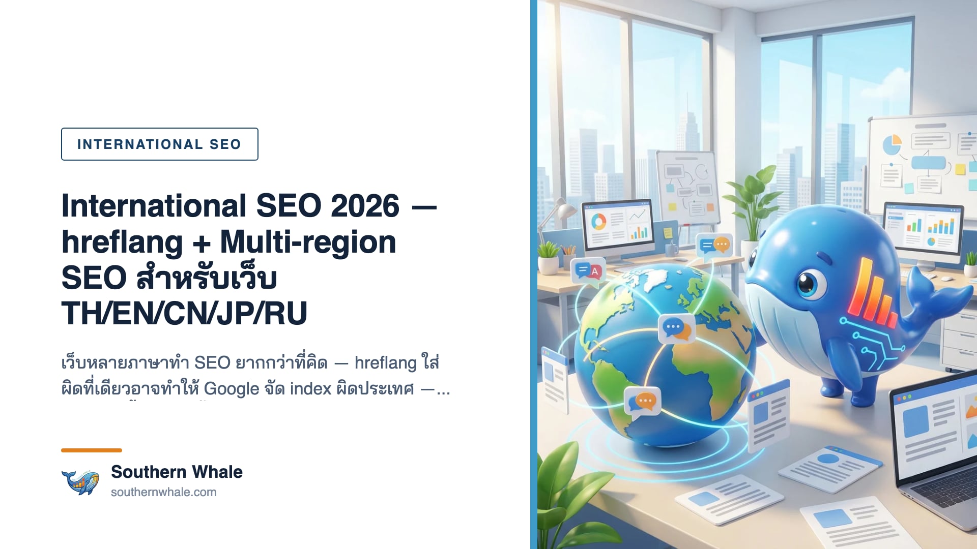International SEO map — hreflang tags สำหรับ TH/EN/CN/JP/RU