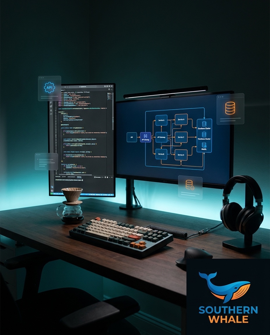 รับพัฒนา Custom Software สำหรับองค์กร — Southern Whale